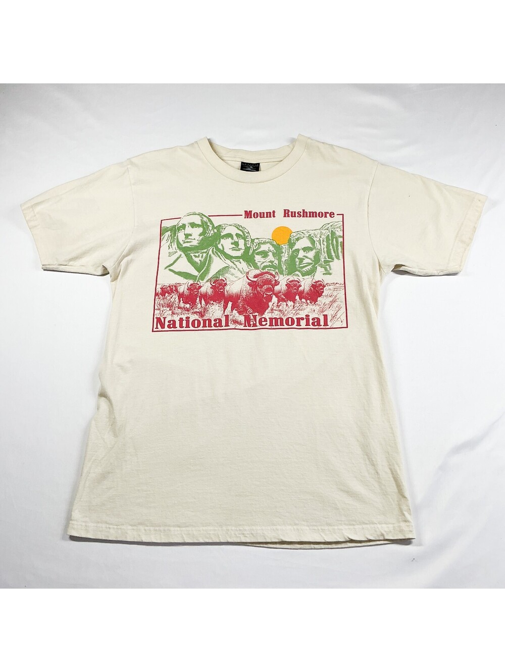 Mount Rushmore National Memorial Graphic Tee 100% Cotton Made in Mexico M